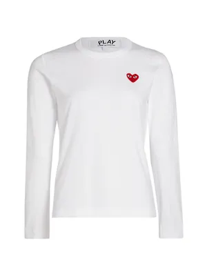 Heart Cotton Logo Long-Sleeve T-Shirt