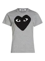 Heart Logo Cotton T-Shirt