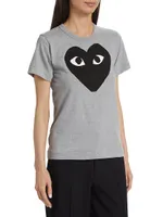 Heart Logo Cotton T-Shirt