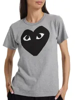 Heart Logo Cotton T-Shirt