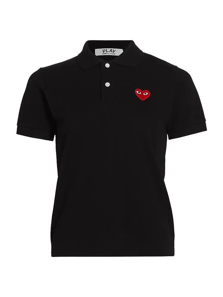 Heart Cotton Polo Shirt