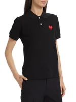 Heart Cotton Polo Shirt