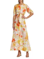 Genevieve Cut-Out Waist Maxi Dress