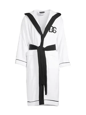 Logo Embroidered Bathrobe