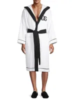 Logo Embroidered Bathrobe