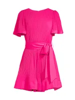 Lumi Pleated Minidress