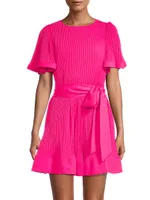 Lumi Pleated Minidress