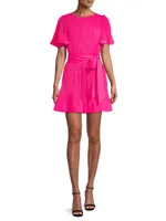 Lumi Pleated Minidress