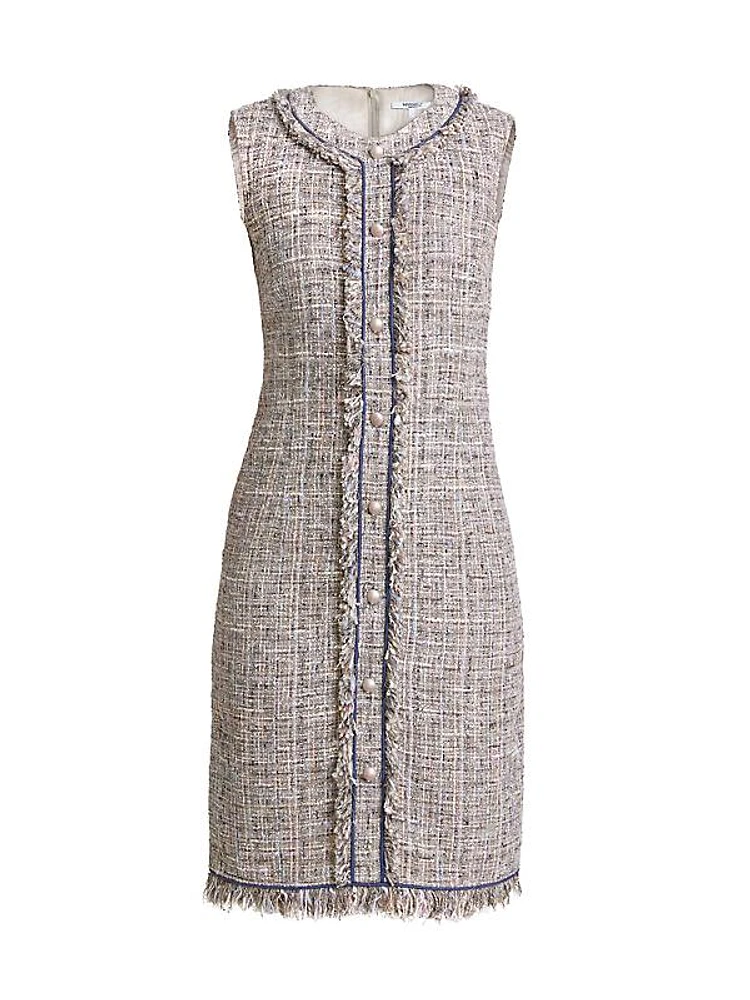 Marcy Tweed Sheath Dress