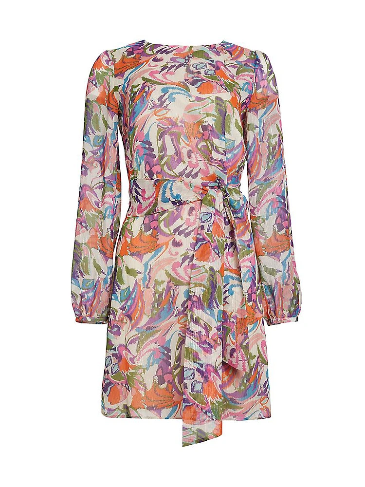 Darya Printed Belted Dress