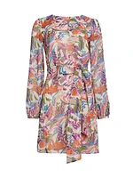 Darya Printed Belted Dress