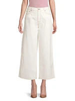 Sally High-Rise Cropped Wide-Leg Jeans