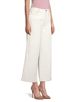 Sally High-Rise Cropped Wide-Leg Jeans