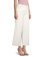 Sally High-Rise Cropped Wide-Leg Jeans