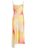 Printed Silk Charmeuse Slipdress