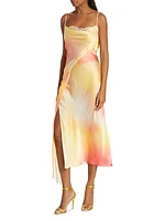 Printed Silk Charmeuse Slipdress