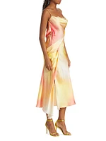 Printed Silk Charmeuse Slipdress