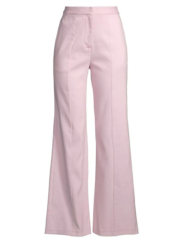 Cotton Twill Flare Pants