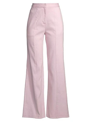 Cotton Twill Flare Pants