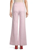 Cotton Twill Flare Pants