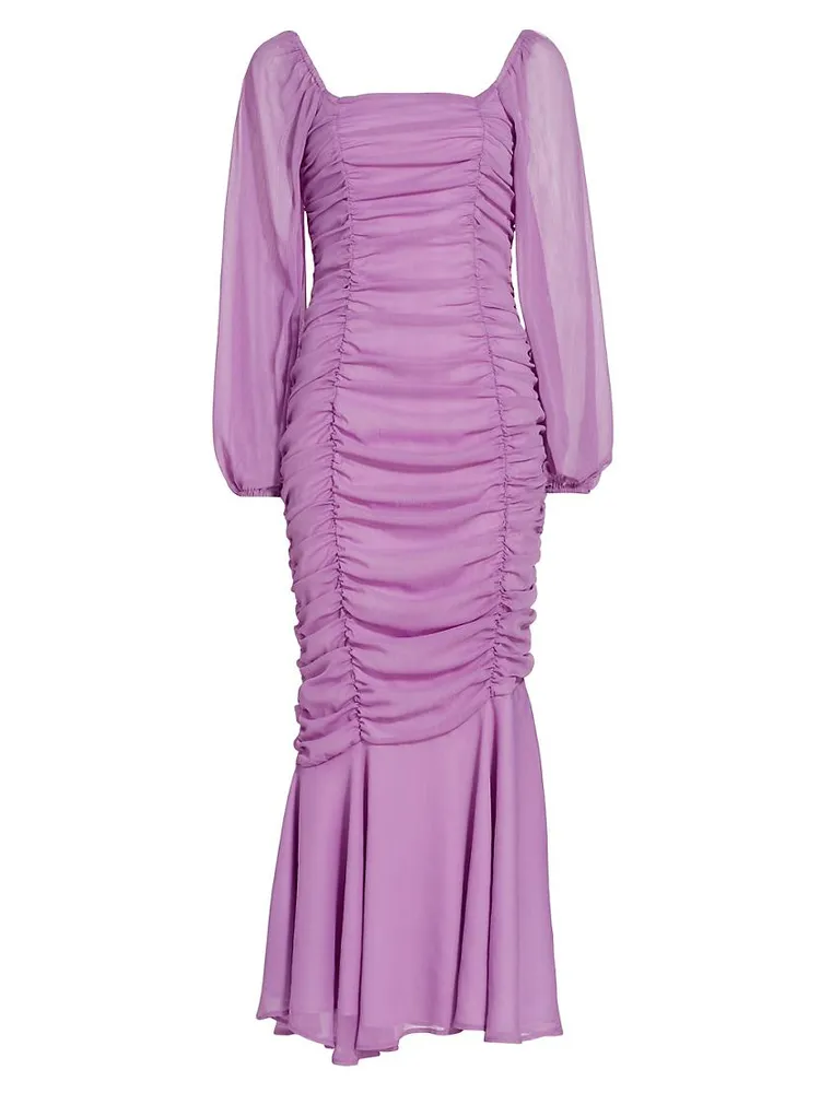 Rare Orchid Ruched Dress