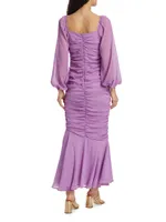 Rare Orchid Ruched Dress