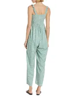 Marais Smocked Jumpsuit