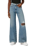 Jodie Distressed Wide-Leg Jeans