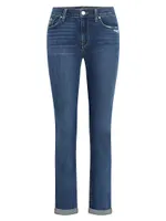 Nico Rolled Mid-Rise Jeans