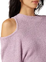 Cut-Out Crewneck Sweater