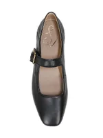 Michaela Leather Buckle Mary Janes