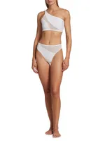 Snake Mesh Bikini Bottom