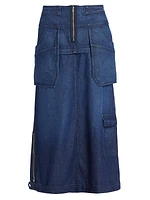 Modular Denim Cargo Skirt