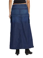 Modular Denim Cargo Skirt