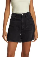 Stella High-Rise Denim Shorts