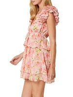 Lily Floral Ruffled Minidress