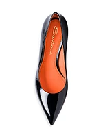 Delfica 65MM Patent Leather Kitten Heel Pumps