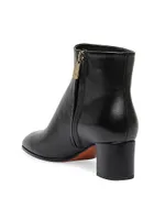 50MM Side-Zip Leather Booties