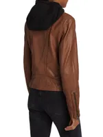 Arlette Leather Biker Jacket