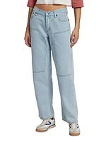 Subway Low-Rise Straight-Leg Jeans