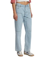 Subway Low-Rise Straight-Leg Jeans