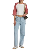 Subway Low-Rise Straight-Leg Jeans