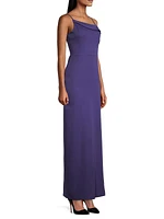 Sleeveless Draped Gown