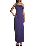 Sleeveless Draped Gown