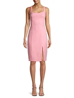 Ruched-Strap Sheath Dress