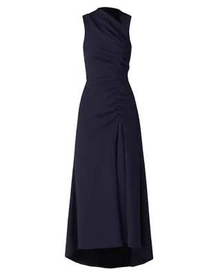 Jones Ruched High-Low Maxi Dress