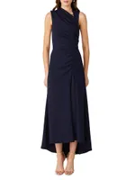 Jones Ruched High-Low Maxi Dress