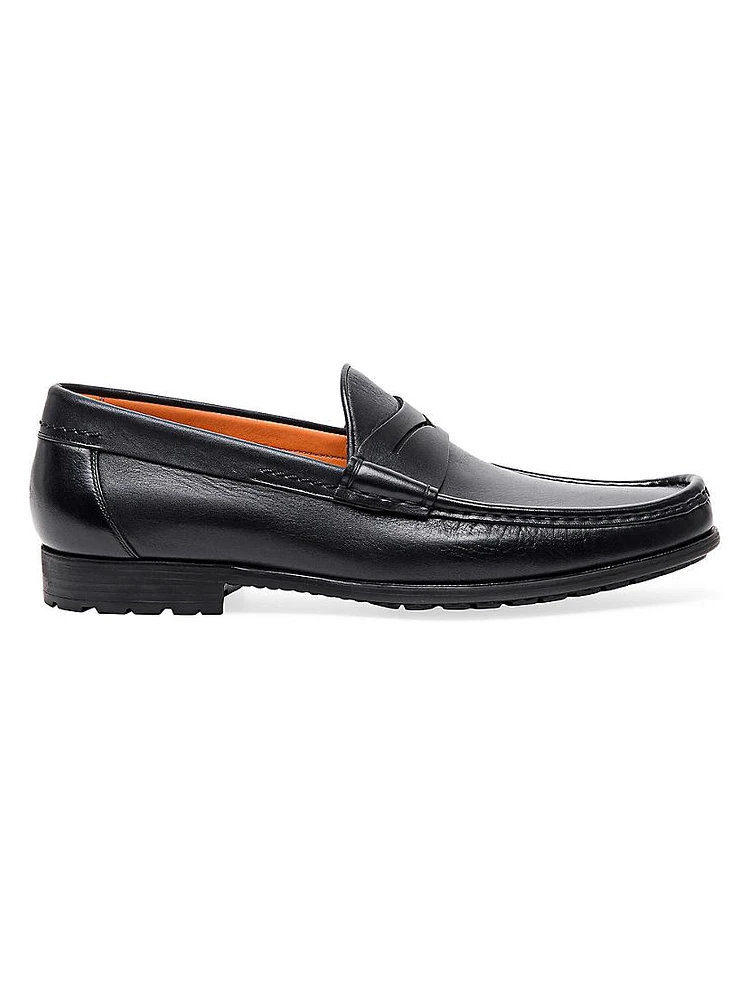 Ascott Mini Lug Sole Leather Loafers