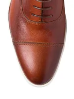Leather Rubber-Sole Oxfords