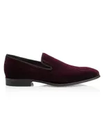 COLLECTION Dotted Velvet Loafers